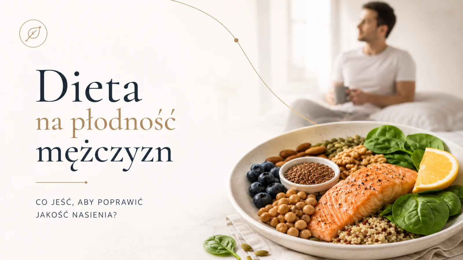 Ilustracja artykułu: Dieta wspierająca płodność mężczyzn – co jeść, aby poprawić jakość nasienia?