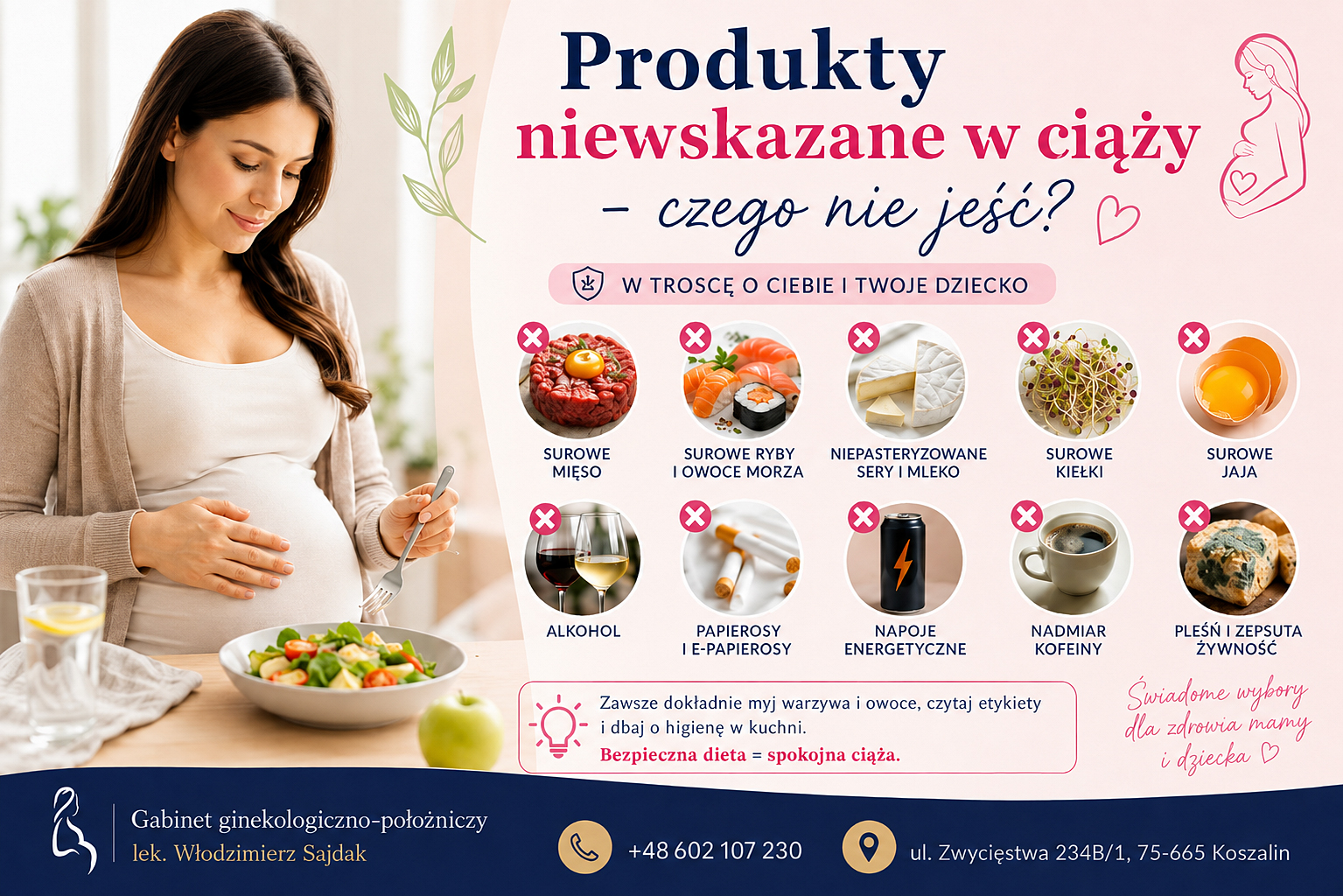 Produkty niewskazane w ciąży – czego nie jeść?