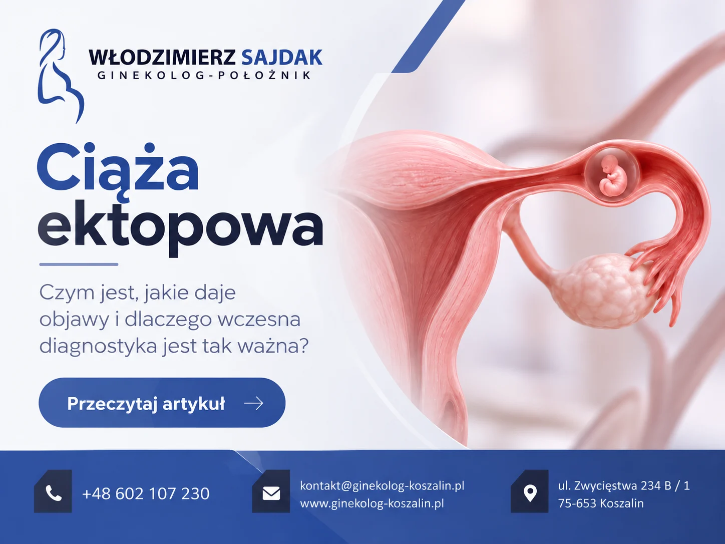 Ilustracja artykułu: Ciąża ektopowa, czyli pozamaciczna – objawy, diagnostyka i leczenie